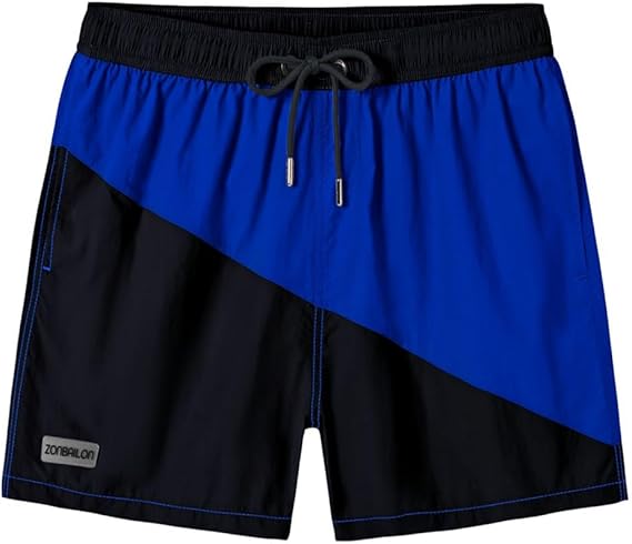 Mens Board Shorts Quick-Dry Drawstring Breathable Athletic Shorts with Pockets